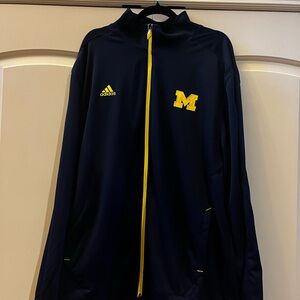 Brand new Adidas University of Michigan zip up